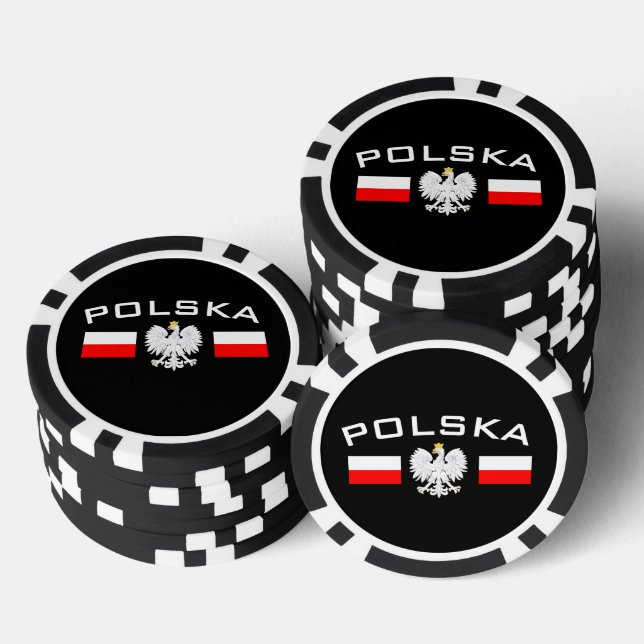 Lot De Jeton De Poker Chips de poker polonais Eagle (Empiler)