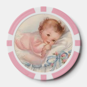 Lot De Jeton De Poker Chips de poker pour bébés vintages