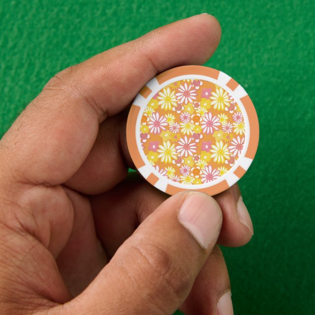 Lot De Jeton De Poker Chips de poker pour les marguerites d'été (main)