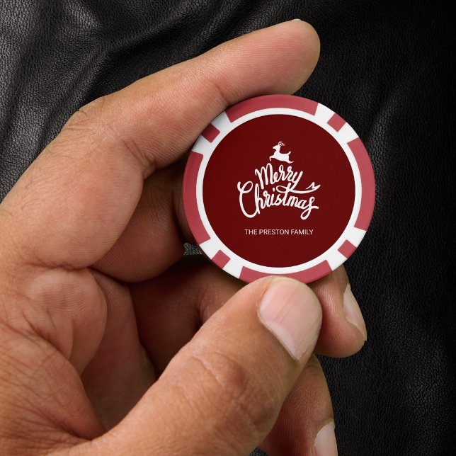 Lot De Jeton De Poker Chips de poker Red Joyer Christmas (Créateur téléchargé)
