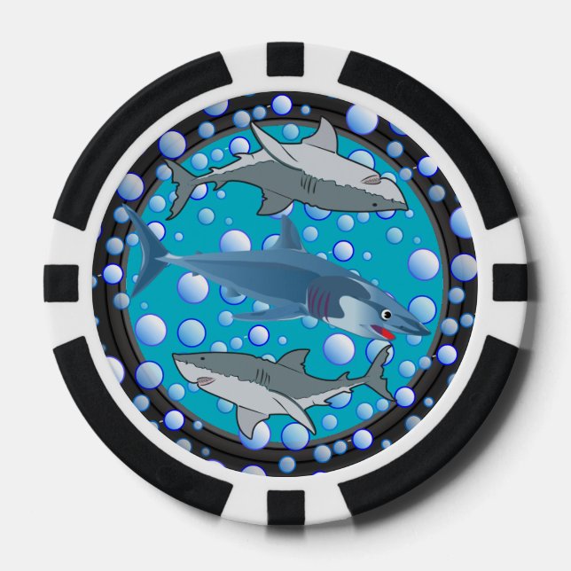 Lot De Jeton De Poker Chips de Poker Smart Fish (Recto)