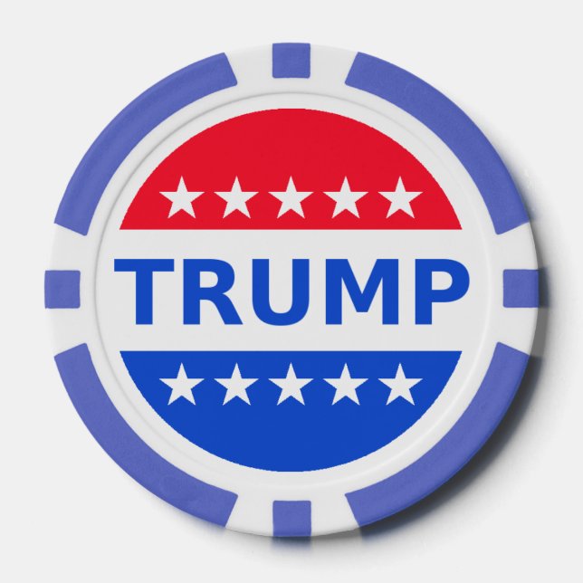 Lot De Jeton De Poker Chips de poker Trump Pence (Recto)