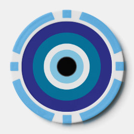 Lot De Jeton De Poker Chips de poker unique Lucky Blue Evil Eye