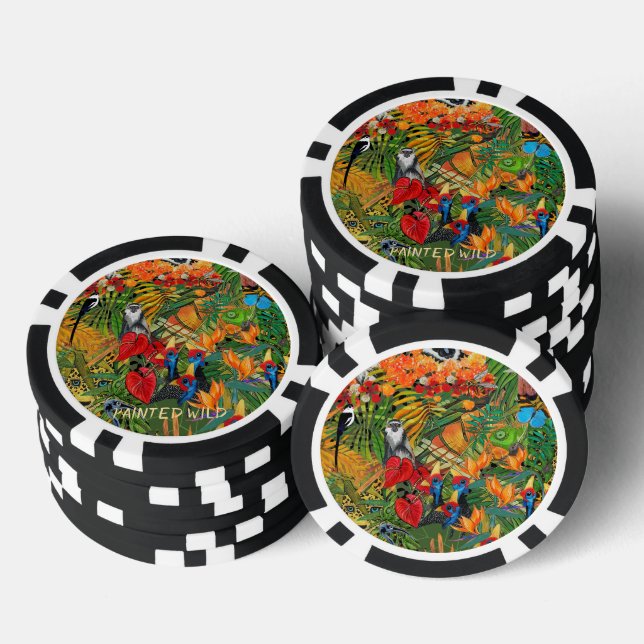 Lot De Jeton De Poker Chips de poker Wild Creation (Empiler)