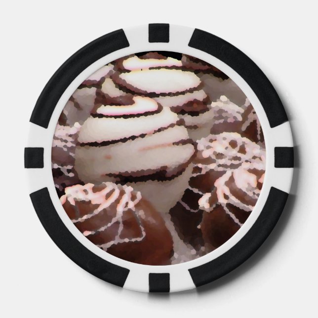 Lot De Jeton De Poker Chocolat (Recto)