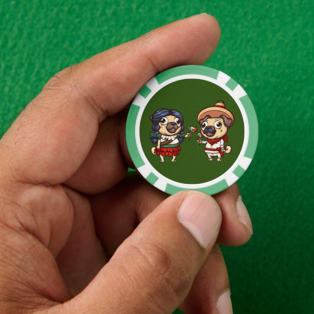 Lot De Jeton De Poker Cinco De Mayo Carlins Poker Chips (main)