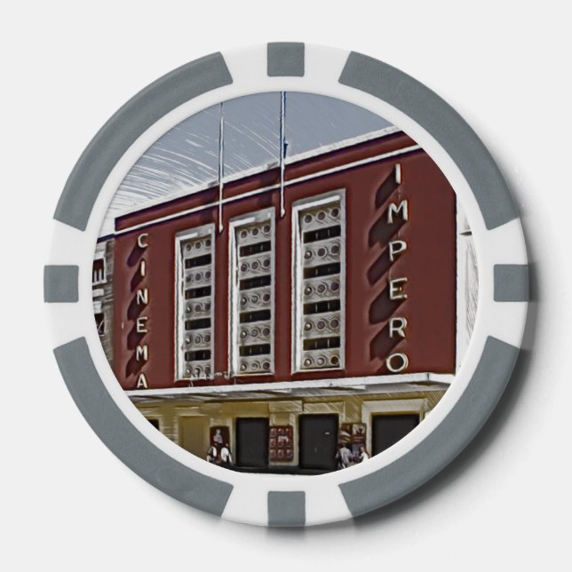 Lot De Jeton De Poker Cinéma Impero, Asmara (Recto)