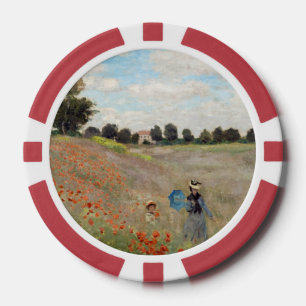 Lot De Jeton De Poker Claude Monet - Champ de coquelicots