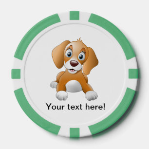 Lot De Jeton De Poker Clipart Brown de chien