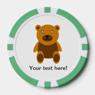 Lot De Jeton De Poker Clipart Brown d'ours de nounours
