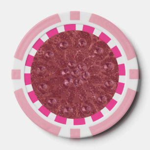 Lot De Jeton De Poker Club, Coeur, Diamant, Bordure striée