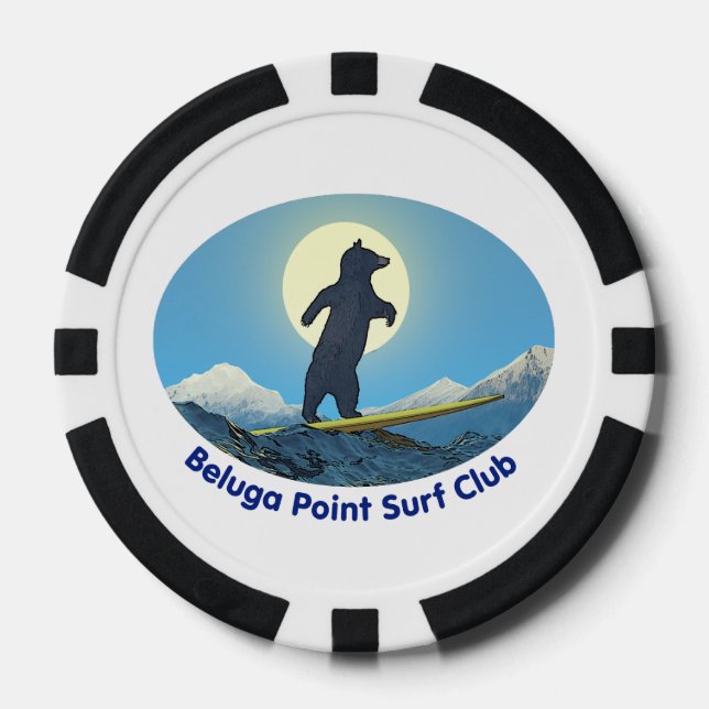 Lot De Jeton De Poker Club de Surf Beluga Point (Recto)