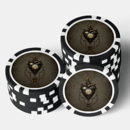 Lot De Jeton De Poker Coeur de vapeur,