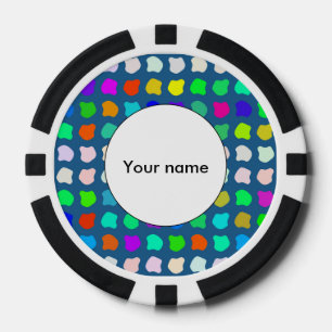 Lot De Jeton De Poker Conception colorée d'abrégé sur formes