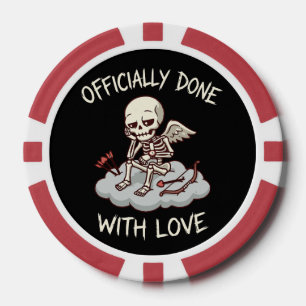 Lot De Jeton De Poker Conception de Cupidon squelette d'amour officielle