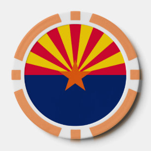 Lot De Jeton De Poker Conception du drapeau de l'État de l'Arizona