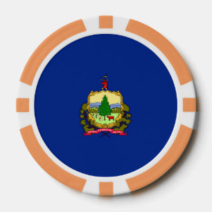 Lot De Jeton De Poker Conception du drapeau d'état du Vermont
