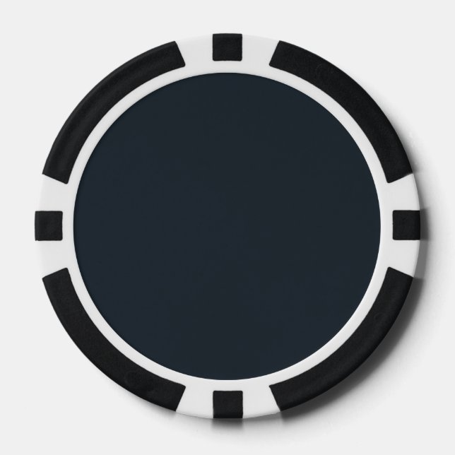Lot De Jeton De Poker Couleur Sapphire Noir clair (Recto)
