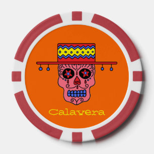 Lot De Jeton De Poker Crâne de sucre Gaucho