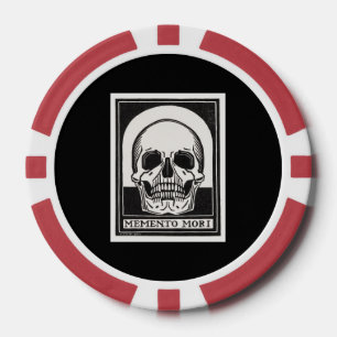 Lot De Jeton De Poker Crâne Memento Mori