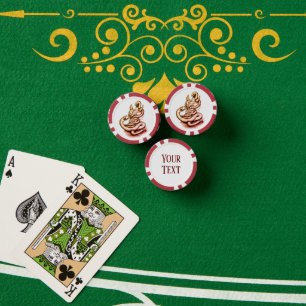 Lot De Jeton De Poker Crâne - Tête diabolique avec serpent