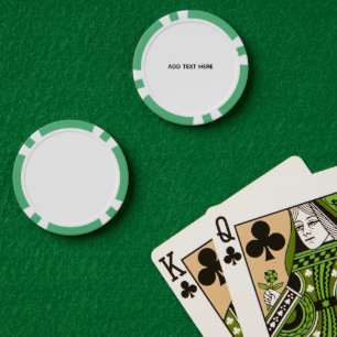 Lot De Jeton De Poker Créez votre propre blanc 
