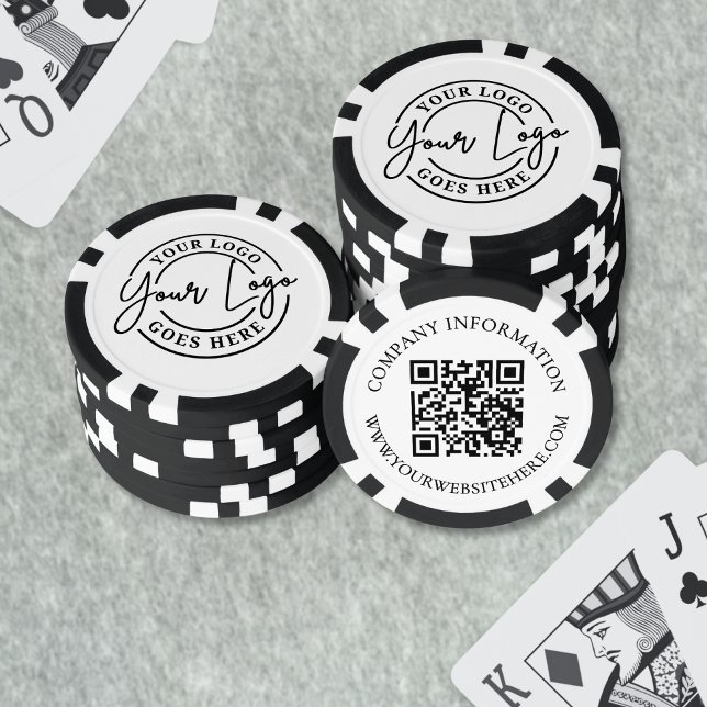 Lot De Jeton De Poker Créez votre propre logo de code QR (Create Your Own QR Code Logo Poker Chips)