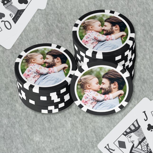 Lot De Jeton De Poker Créez votre propre photo (Create Your Own Photo Poker Chips)