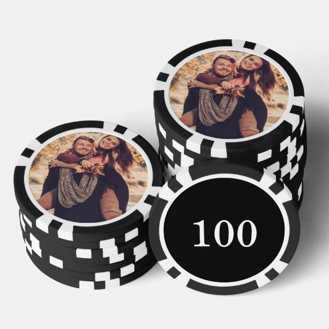 Lot De Jeton De Poker Créez Votre Propre Photo Personnalisée (Empiler)