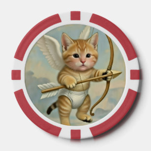 Lot De Jeton De Poker Cupidon Chaton Mignon Drôle