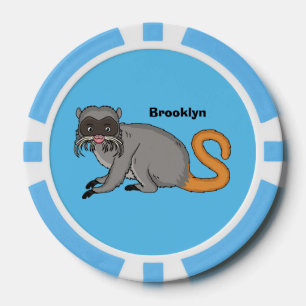 Lot De Jeton De Poker Cute Emperor Tamarin illustration
