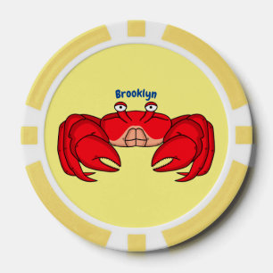 Lot De Jeton De Poker Cute red crab cartoon