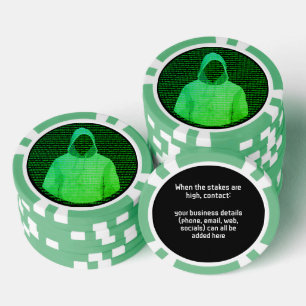 Lot De Jeton De Poker Cybersécurité - une entreprise à haut rendement - 