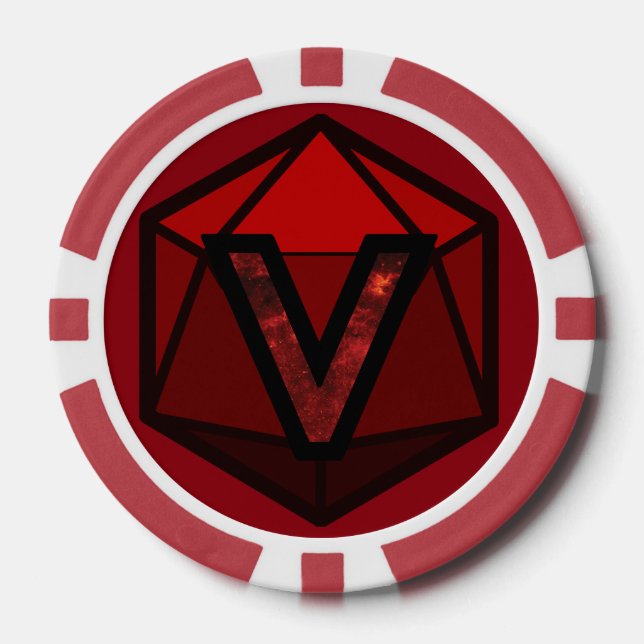 Lot De Jeton De Poker DEADLANDS - Red Team Poker Chip (Recto)