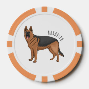 Lot De Jeton De Poker dessin de berger allemand