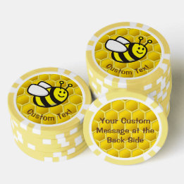 Lot De Jeton De Poker Dessin sur les abeilles