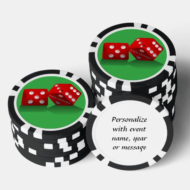 Lot De Jeton De Poker Dice Las Vegas (Empiler)