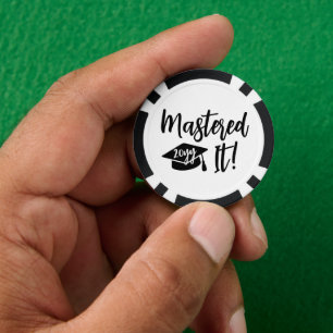 Lot De Jeton De Poker Diplôme de maîtrise de l'année personnalisée
