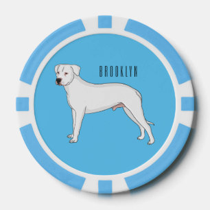 Lot De Jeton De Poker Dogo argentino dessin animé pour chien