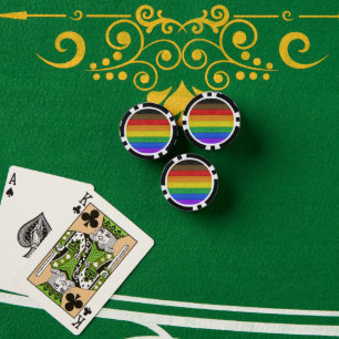 Lot De Jeton De Poker Drapeau de fierté gay inclusif SlipperyJoe's à tex