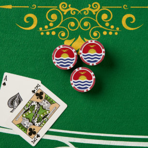 Lot De Jeton De Poker Drapeau de Kiribati
