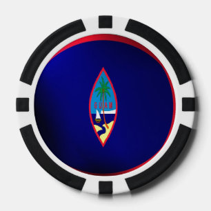 Lot De Jeton De Poker Drapeau de la Guam