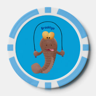 Lot De Jeton De Poker Drôle sauter boudskipper poisson dessin animé