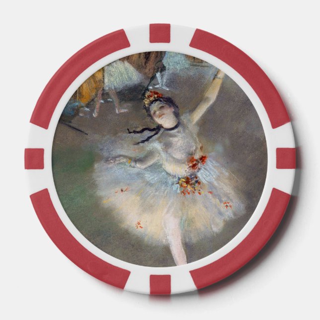 Lot De Jeton De Poker Edgar Degas - L'Étoile / Danseur sur scène (Recto)
