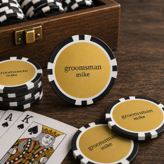 Lot De Jeton De Poker Élégants Cadeaux Personnalisés pour Garçons d'Honn