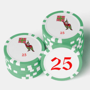 Lot De Jeton De Poker Elf avec Polka Dot Cadeau Grn 25 puce de poker ray