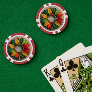 Lot De Jeton De Poker "Enchantement de Noël d'hiver"