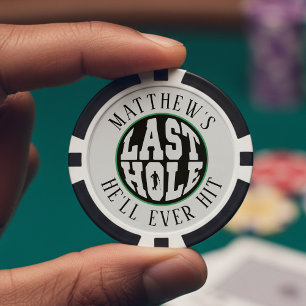 Lot De Jeton De Poker Enterrement de vie de garçon de golf, dernier trou