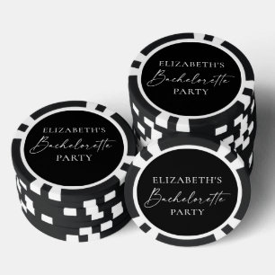 Lot De Jeton De Poker Enterrement de vie de jeune fille calligraphie mod