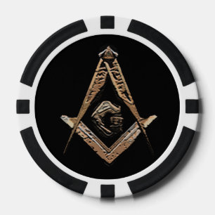 Lot De Jeton De Poker Esprit maçonnique (Golden)